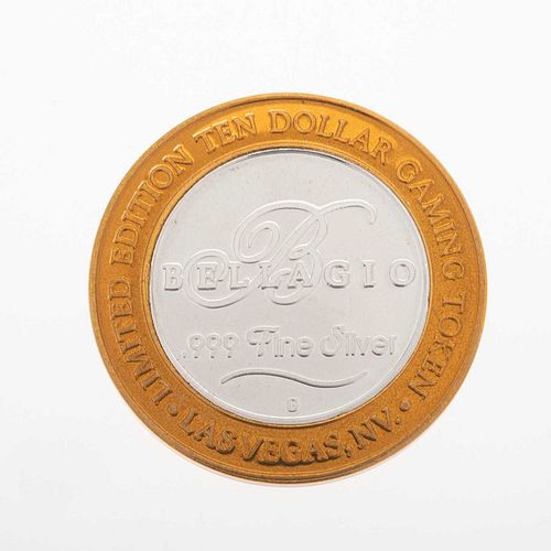 Medalla en plata .999 Bellagio Edition ten dollar. Peso: 37.7 g.