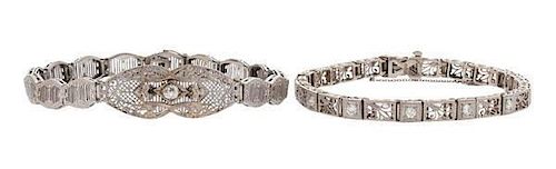 Bracelets with Diamonds in 14 Karat  