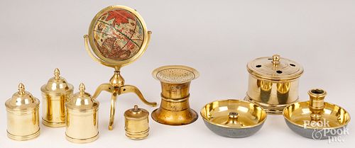 Brass desk accessories