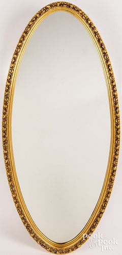 Giltwood mirror, 20th c.