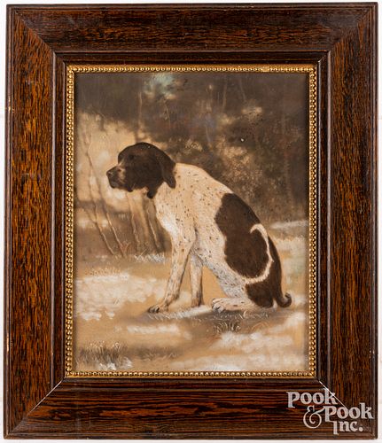Victorian pastel of a dog
