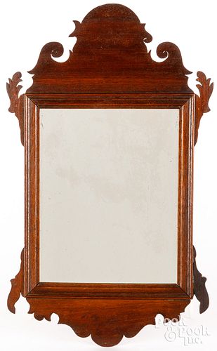 Small Chippendale mahogany mirror, ca. 1800
