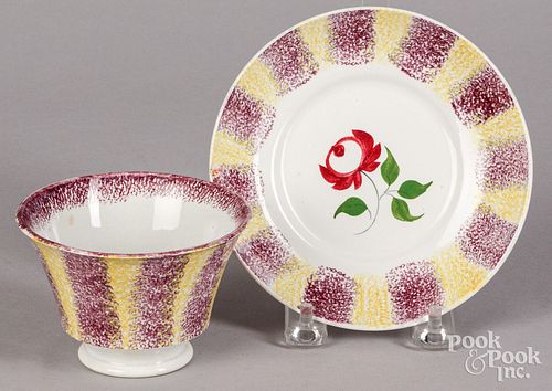 Spatter cup and saucer