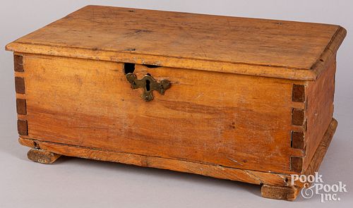 Maple Bible box, early 18th c.