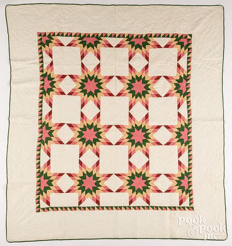 Pennsylvania touching star patchwork quilt