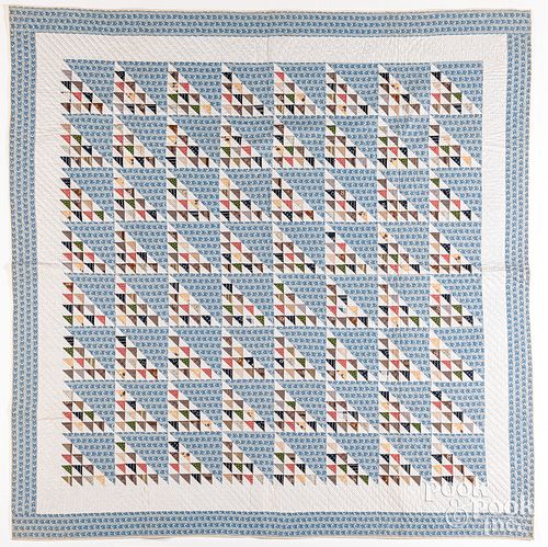 Pennsylvania flying geese variant patchwork quilt