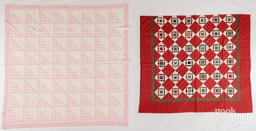 Two Pennsylvania patchwork quilts, 20th c.