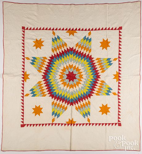 Pennsylvania Bethlehem Star patchwork quilt