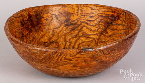 Burl bowl, 18th/19th c.