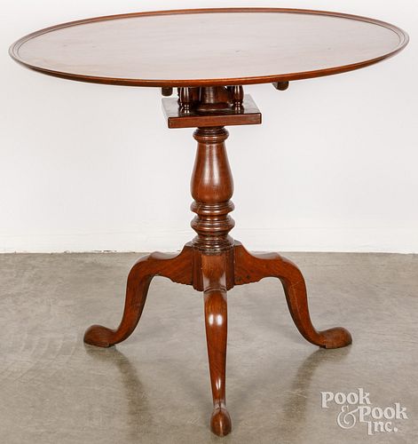 Queen Anne mahogany tea table, ca. 1800