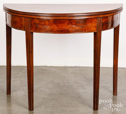 Chippendale mahogany card table, late 18th c.