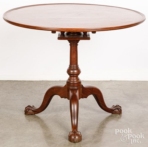 Chippendale mahogany tea table, 18th c.