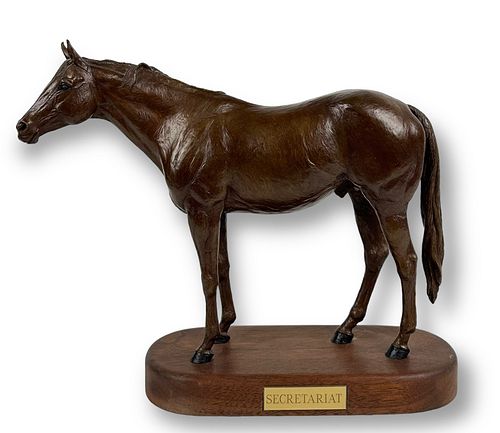 Liza Todd-Tivey "Secretariat" Bronze Horse
