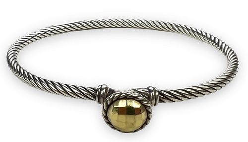 David Yurman Chatelaine Bracelet W/ 18K Dome