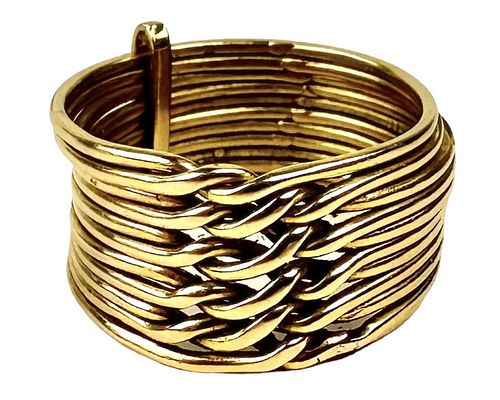 18K Gold Multi Band Ring