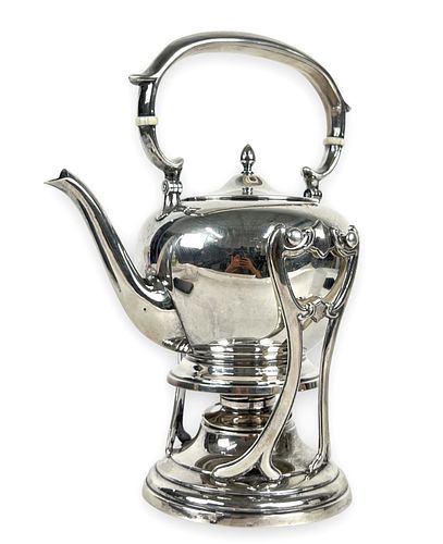 Sterling Silver Samovar Teapot & Warmer