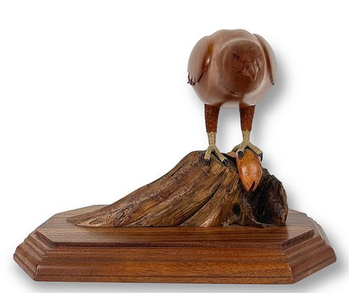 Ron Cihlar Hand Carved Wooden Bird 1987
