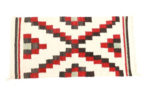 Navajo Gallup Trading Post Checkered Rug c 1970s