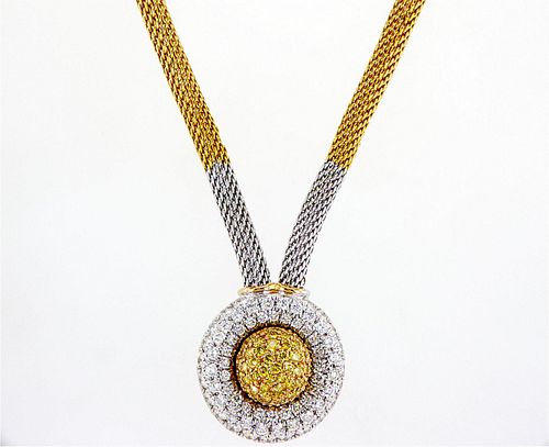 18kt White Gold 3.38 ctw Diamond Collar