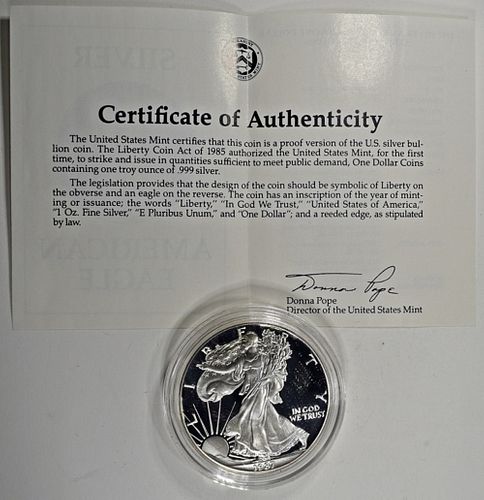 1987 AMERICAN SILVER EAGLES PROOF