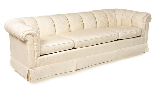 Baker Furniture (American) Upholstered Three-Cushion Sofa, H 27'' W 96'' Depth 34''
