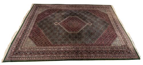 Bijar Design Handwoven Wool Rug, W 12' 2'' L 18' 4''