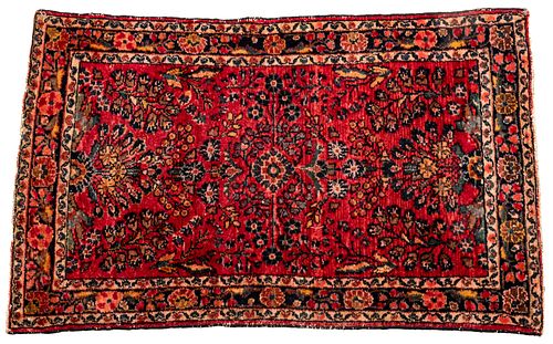 Hamadan Oriental Carpet Ca. 1940, W 2.6' L 4'