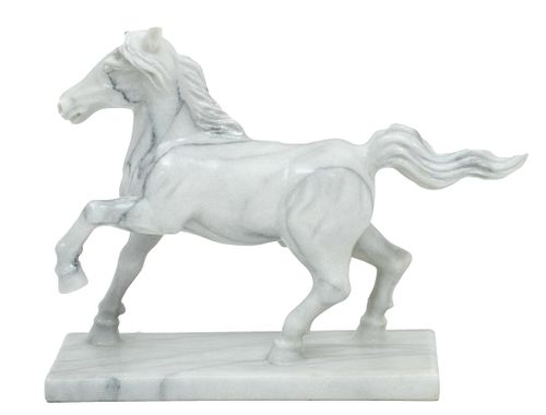 Marble Horse H 12'' W 5'' L 12.25''