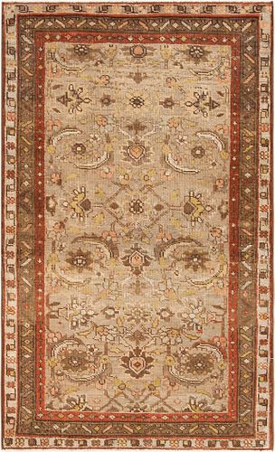 Tribal Antique Persian Herati Malayer Rug 4 ft 6 in x 2 ft 8 in (1.37 m x 0.81 m)