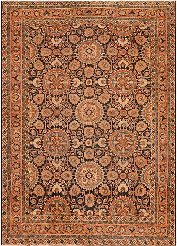 Antique Persian Tabriz Area Rug 10 ft 6 in x 7 ft 9 in (3.2 m x 2.36 m)