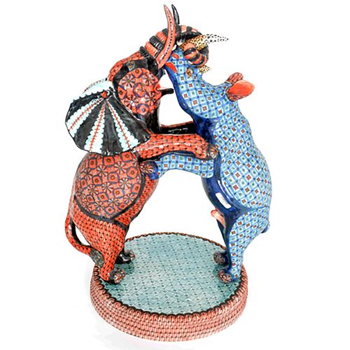 Rhino & Elephant Sculpture - Ardmore Design Ceramics