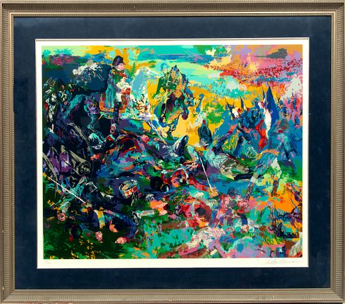 Leroy Neiman (American, 1921-2012) Serigraph In Colors On Wove Paper, 1988, Napolean At Waterloo, H 30.75'' W 38''