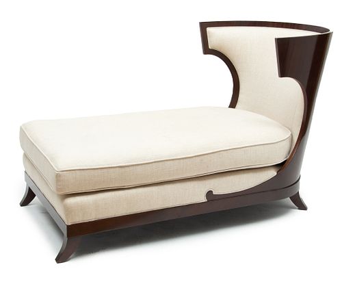 Jacque Garcia (French, B. 1947) For Baker Furniture, Atrium Chaise Lounge H 36'' W 31.5'' L 60''