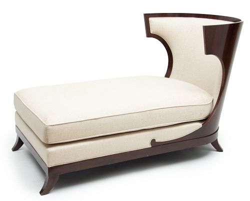 Jacque Garcia (French, B. 1947) For Baker Furniture, Atrium Chaise Lounge H 36'' W 31.5'' L 60''
