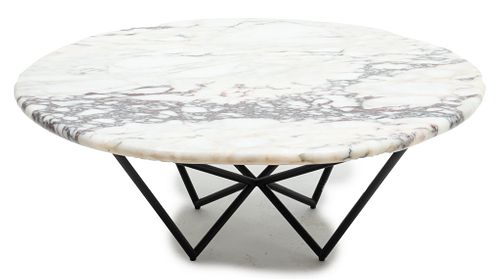 Kara Mann (Chicago, Est. 2005) For Baker Furniture, Honed Granite Coffee Table, H 15.75'' Dia. 41''