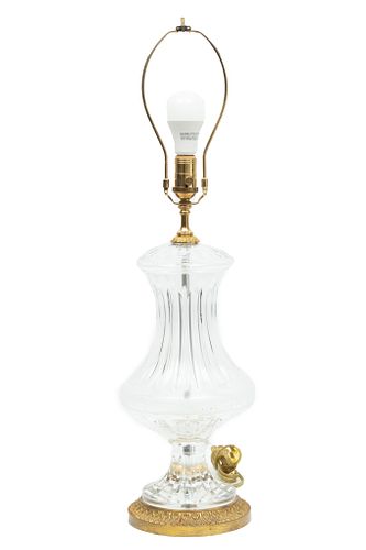 Italian Crystal Lamp H 29'' Dia. 8''