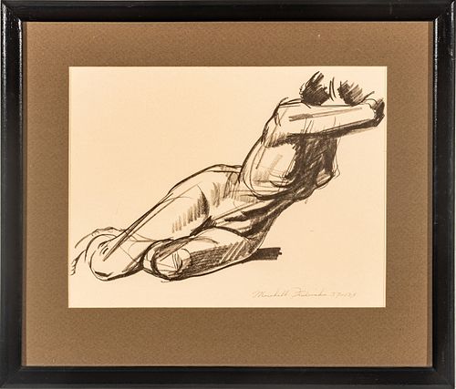 Marshall Maynard Fredericks (American, 1908-1998) Lithograph On Wove Paper, Nude Woman, H 8.25'' W 10.5''