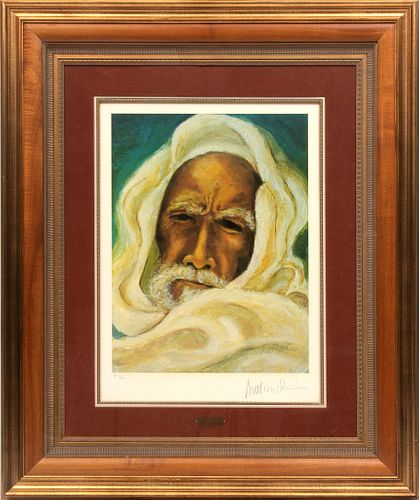 Anthony Quinn (American, 1915-2001) Lithograph In Colors On Wove Paper, The Prophet, H 22.5'' W 17.5''