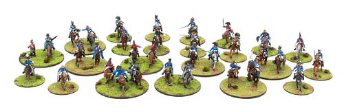Handpainted Pewter Soldiers, "Napoleon's Generals", H 2'' 24 pcs