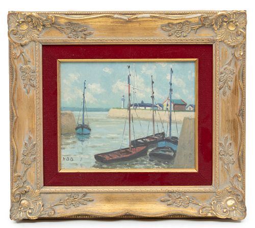 Hugh Boycott-Brown (British, 1909-1990) Oil On Canvas, H 8.25'' W 10''