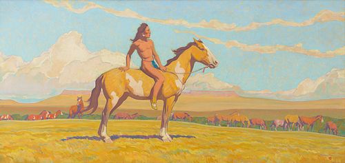 Maynard Dixon (1875 – 1946) — The Pony Boy (1920)