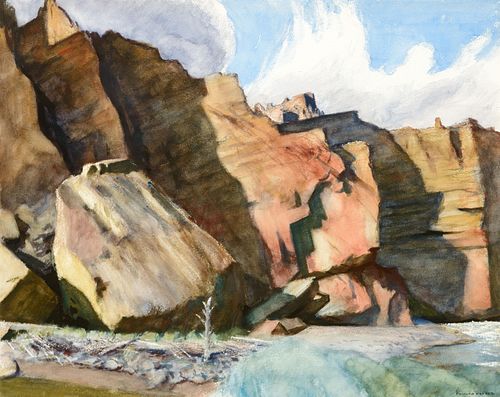 Edward Hopper (1882 – 1967) — Shoshone Cliffs, Wyoming (1941)