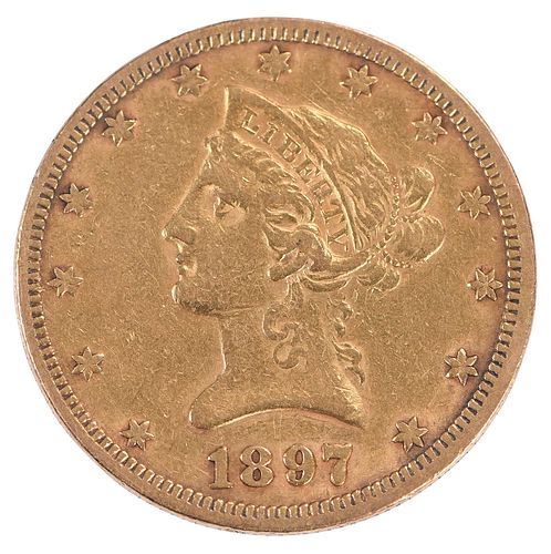 1897 $10 Liberty Head Gold Coin 