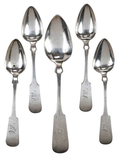 Five Coin Silver Spoons