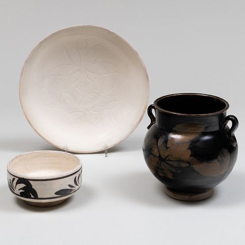 Three Chinese Glazed Pottery Vessels