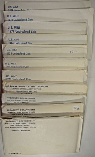 1968-69,71-79 US MINT SETS