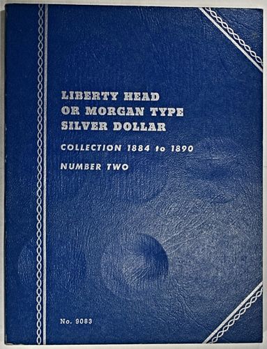 1884-1890 MORGAN DOLLARS ALBUM (13 COINS TOTAL)