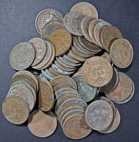 (66) MIXED DATES INDIAN CENTS