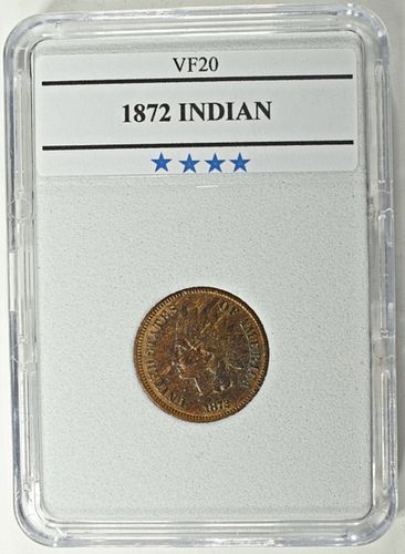 1872 INDIAN CENT VF