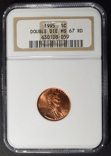 1995 LINCOLN CENT NGC MS67 RD